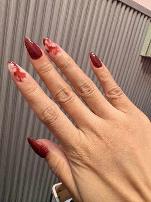 Spooky Blood Drip Nails