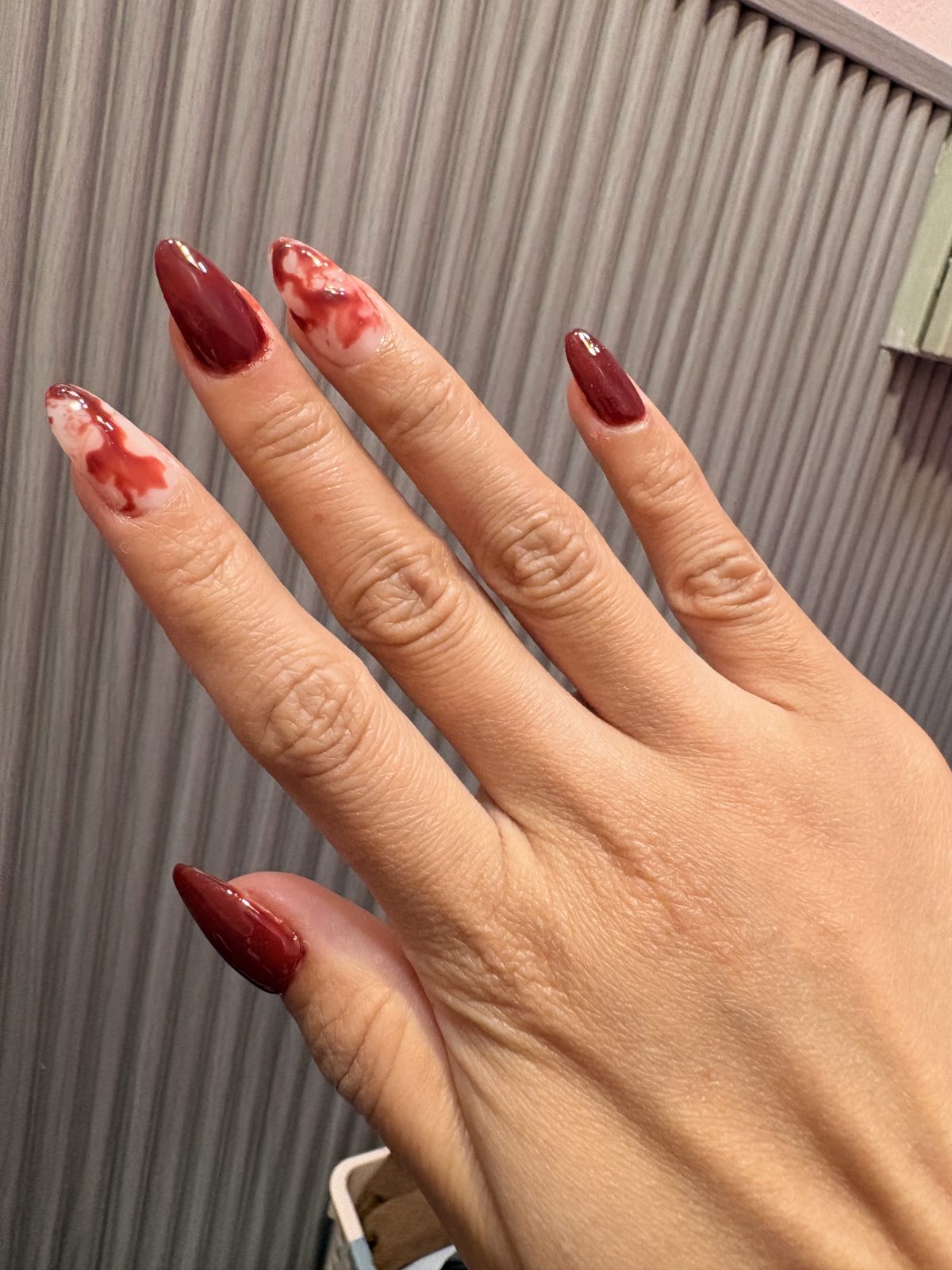 Spooky Blood Drip Nails